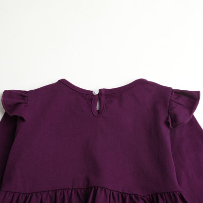 HILEELANG Toddler Black Cat Moon Halloween Dress, Single Piece