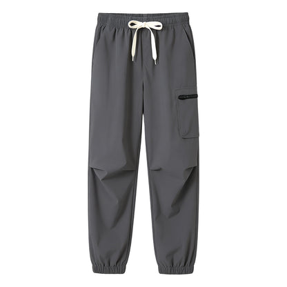 HILEELANG Kids Quick-Dry Cargo Pants Lightweight 4-Way Stretch Outdoor Joggers for Boys & Girls
