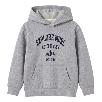 HILEELANG Big Kids Mountain Graphic Pullover Hoodie, Boys Girls
