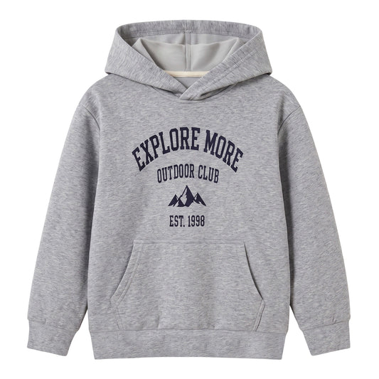 HILEELANG Big Kids Mountain Graphic Pullover Hoodie, Boys Girls