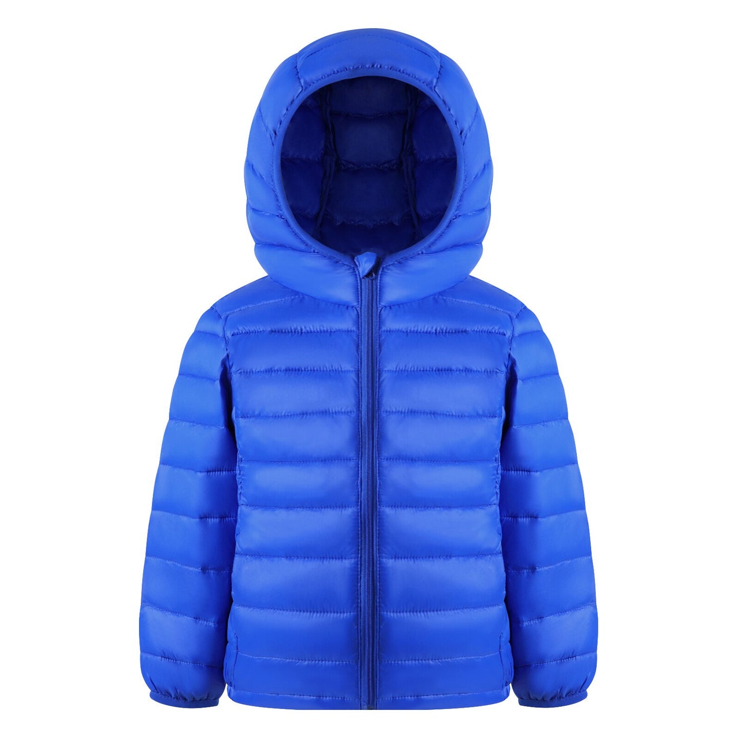 HILEELANG Toddle Boy（3-10Y) Winter Hooded Puffer Jackets Coats Light Weight Outerwear Royal Blue