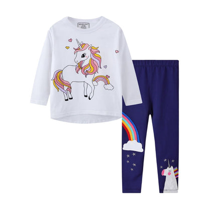 Toddler Girl Pants Set Pink Dot Long Sleeve Pocket Sweatshirts Cotton Casual Blue Leggings Outfits Winter Clothing