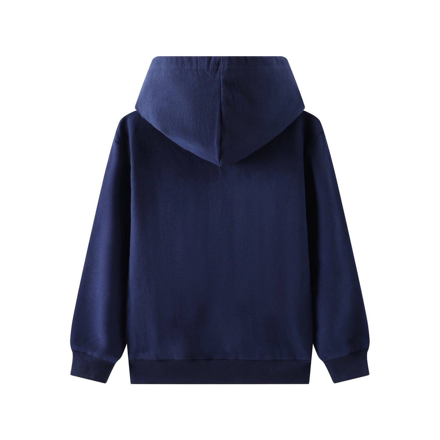 HILEELANG 4-12 Toddler/Little/Big Boys Girls Navy Solid Color Zip Up Hoodie