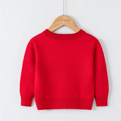 HILEELANG Toddler Boy Girl Christmas Sweater Knite Pullover Xmas Red Snowman Sweatshirts Tops
