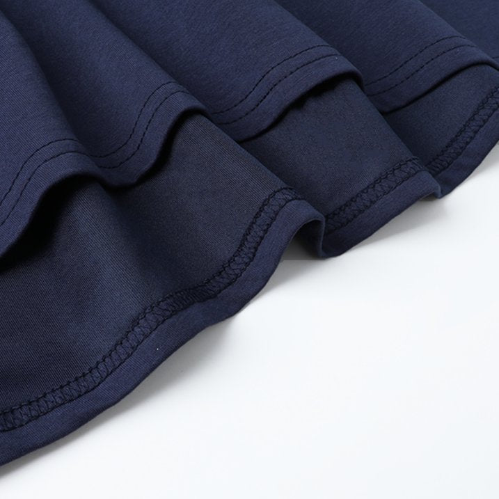 HILEELANG 3-13Y Girls School Jumper Dress with Pockets Sleeveless Uniform Dress Elastic Back Waist for Toddler Little Big Girls Navy Blue