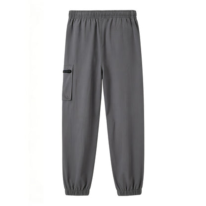 HILEELANG Kids Quick-Dry Cargo Pants Lightweight 4-Way Stretch Outdoor Joggers for Boys & Girls