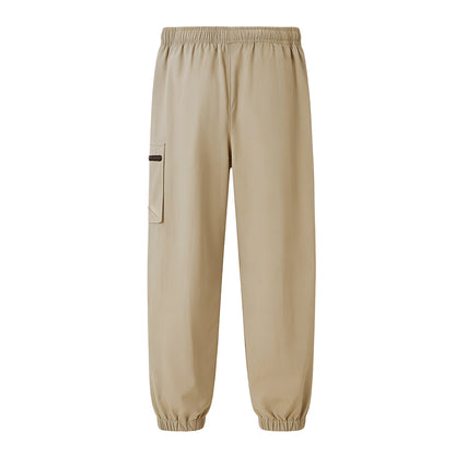 HILEELANG Kids Quick-Dry Jogger Pants Lightweight 4-Way Stretch Outdoor Pants for Boys & Girls khaki – Zipper Pocket Style