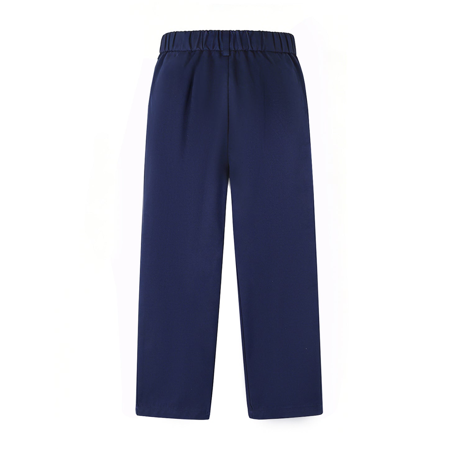 HILEELANG 4-15 Little/Big Boys and girls Chino Pants Straight Leg Button Front Twill School Uniform Everyday Wear Navy 1 Pack