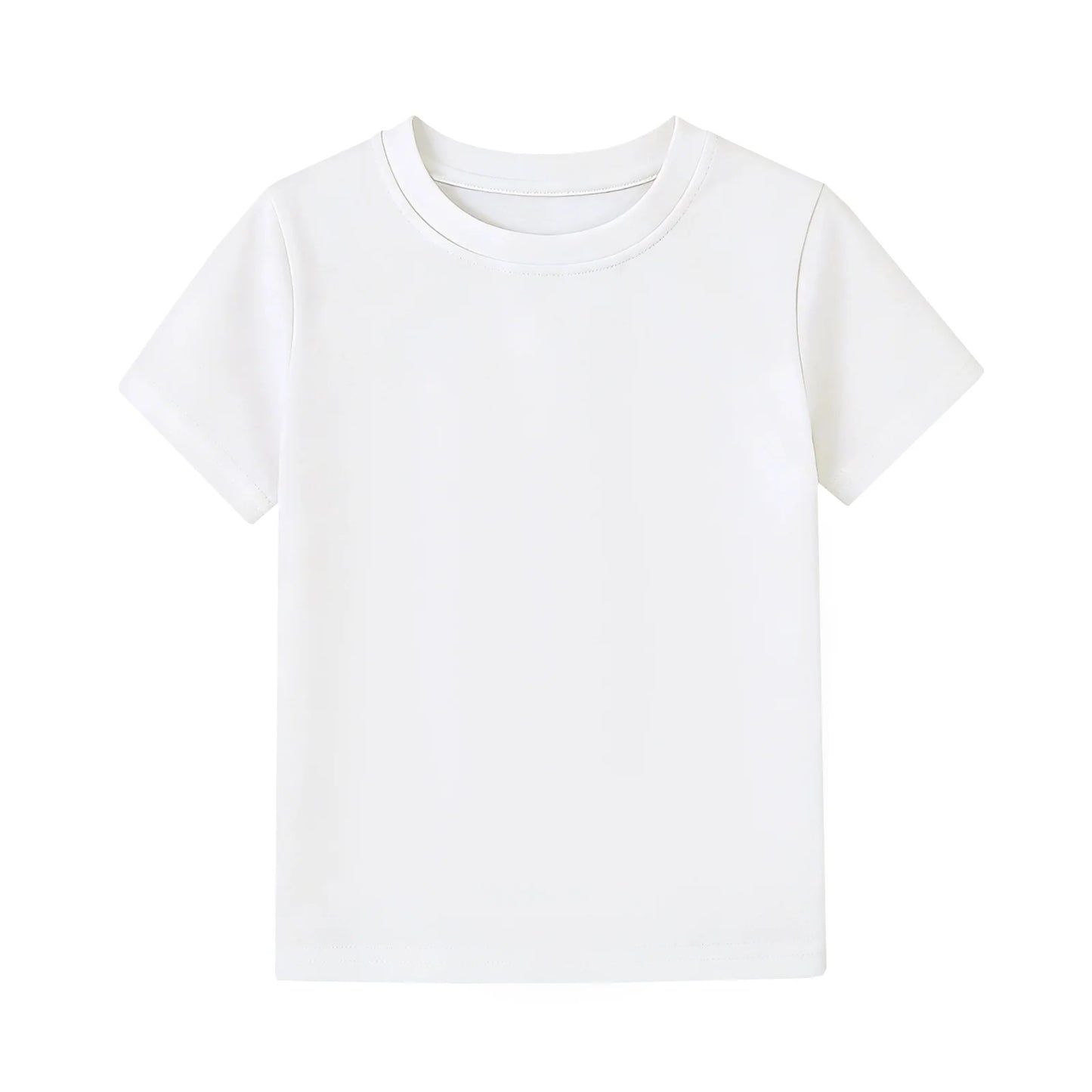 HILEELANG 4-13 Little Boys Light Blue Yellow Mint 100% Cotton Team Crew Camp 3-Pack Short Sleeve T Shirt Summer Tops