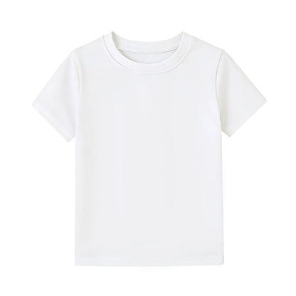 HILEELANG 4-13 Little Boys Light Blue Yellow Mint 100% Cotton Team Crew Camp 3-Pack Short Sleeve T Shirt Summer Tops