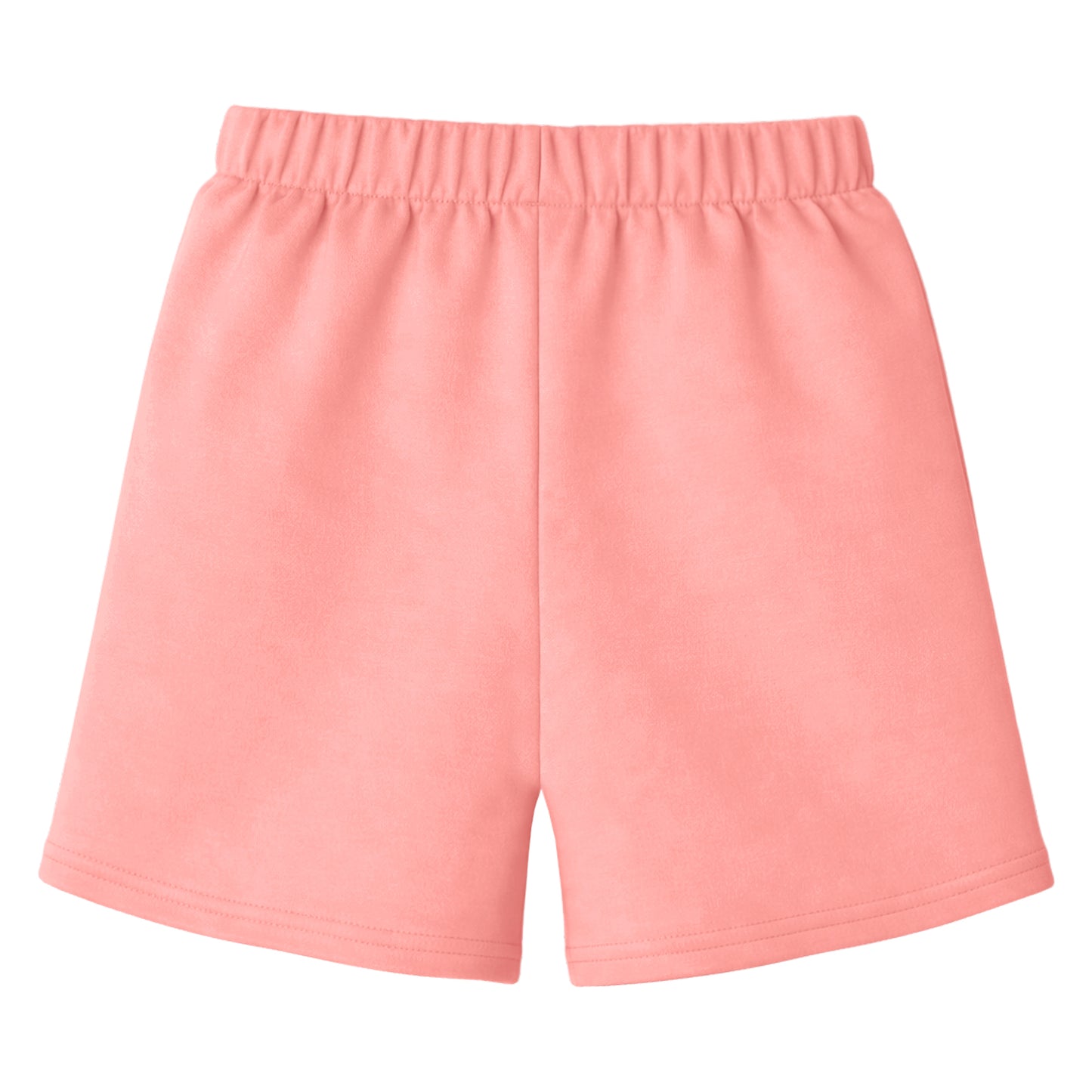 HILEELANG Toddler Girl' Cotton Shorts 2-Pack with Pockets, Grey/Pink
