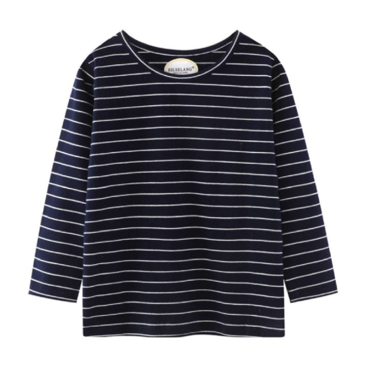 Toddler Boy Girls' Long Sleeve Tee Shirt Christmas Cotton Casual Crewneck Stripe Graphic Tops T-Shirts Black Yellow 3 Packs