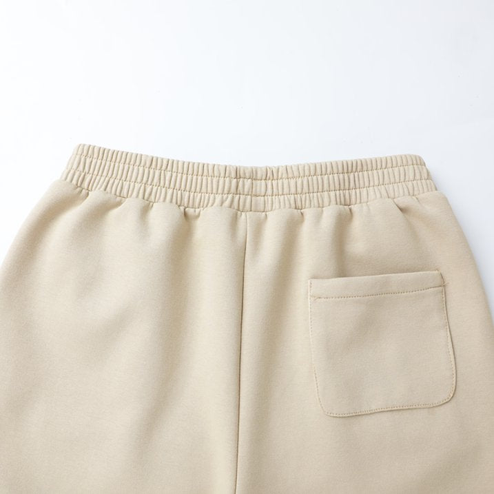 HILEELANG Girls Flare Pants Stretch Pull On Sweatpants Light Khaki