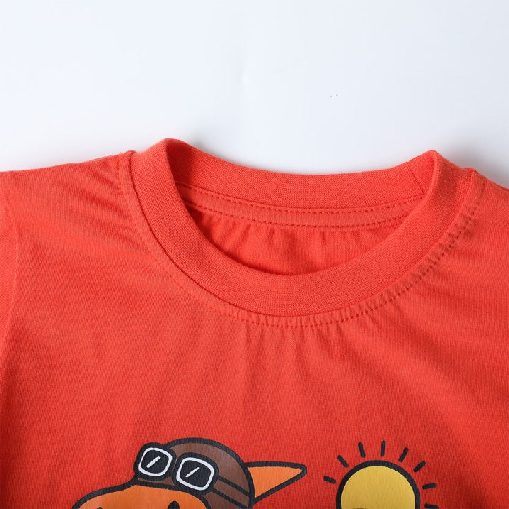 HILEELANG Toddler Boys（2Y-7Y) Shirt 3-Pack Dinosaurs Graphic Long-Sleeve Tees Winter Cotton Casual Crewneck T-Shirts