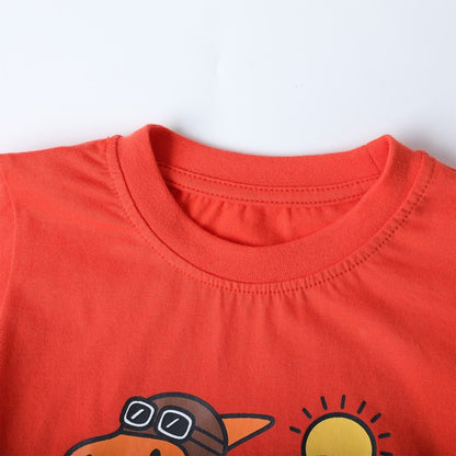 HILEELANG Toddler Boys（2Y-7Y) Shirt 3-Pack Dinosaurs Graphic Long-Sleeve Tees Winter Cotton Casual Crewneck T-Shirts