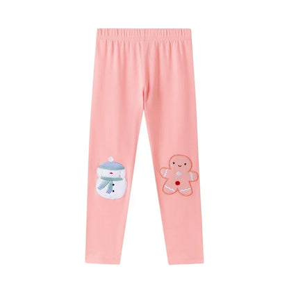HILEELANG Toddler Girl Christmas Sweatshirt and Leggings Set （Age:2-7Y) – Long SleevePink Stripe XMAS Pullover and Pinink Pants, Fall Winter for Kids