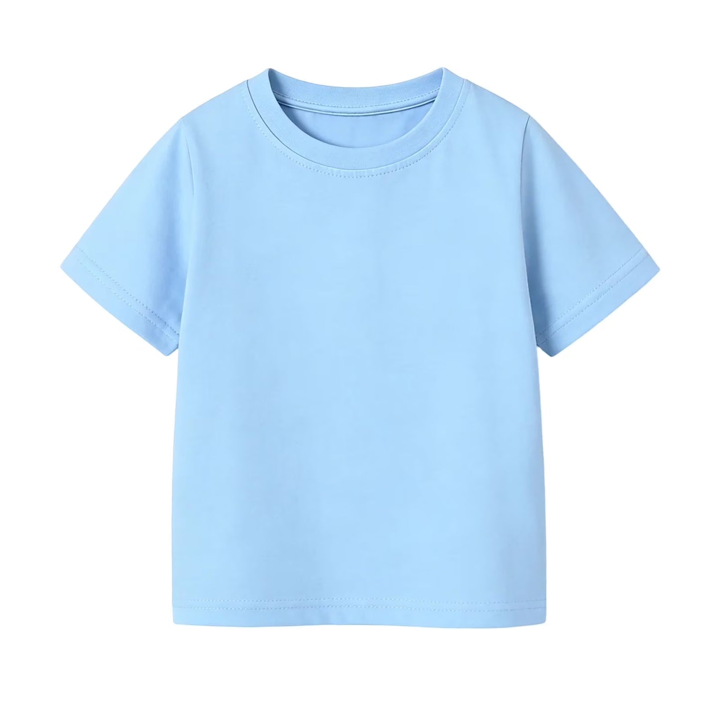 HILEELANG 2-7T Toddler Little Boys Sky Blue Fresh Green Soft Yellow 100% Cotton T-Shirt 3-Pack