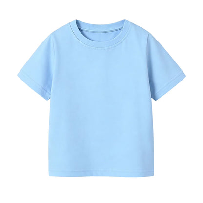 HILEELANG 2-7T Toddler Little Boys Sky Blue Fresh Green Soft Yellow 100% Cotton T-Shirt 3-Pack