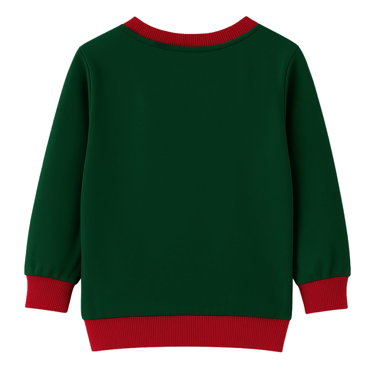 HILEELANG Kids Christmas Sweatshirt, Cotton Pullover Top with Santa Claus Print, Unisex Holiday Long Sleeve Shirt for Toddler Boys Girls