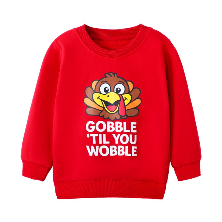 HILEELANG Toddler Boy Thanksgiving and Christmas Pullover and Sweatpants Set ,2 Piece Cotton Turkey Applique, Fall Winter Clothes for Kids