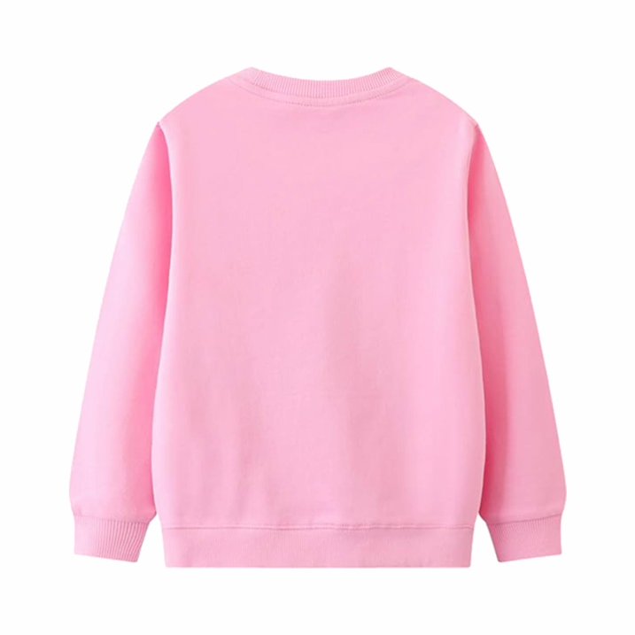 HILEELANG Toddler Girl Sweatshirts Pink Animal Unicorn Cotton Casual Crew Neck Long Sleeve Tops Shirt