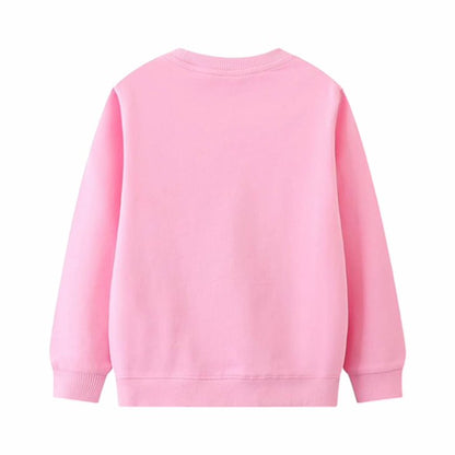 HILEELANG Toddler Girl Sweatshirts Pink Animal Unicorn Cotton Casual Crew Neck Long Sleeve Tops Shirt