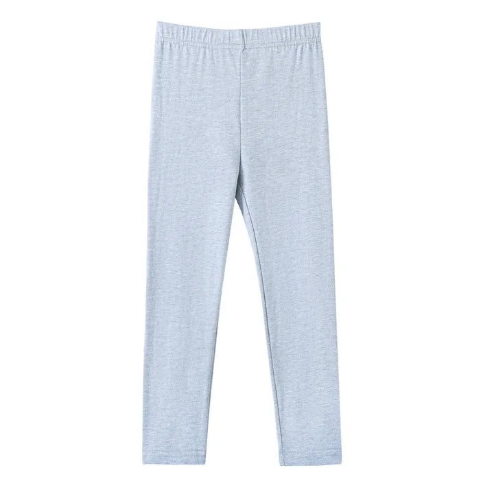 HILEELANG Toddler Kids' Fall & Winter Leggings Ages 1 - 14Y 95% Cotton + 5% Spandex Soft & Skin - Friendly Stretchy & Non - Binding Colors Light Gray, Violet, Dark Rose Red
