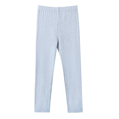 HILEELANG Toddler Kids' Fall & Winter Leggings Ages 1 - 14Y 95% Cotton + 5% Spandex Soft & Skin - Friendly Stretchy & Non - Binding Colors Light Gray, Violet, Dark Rose Red