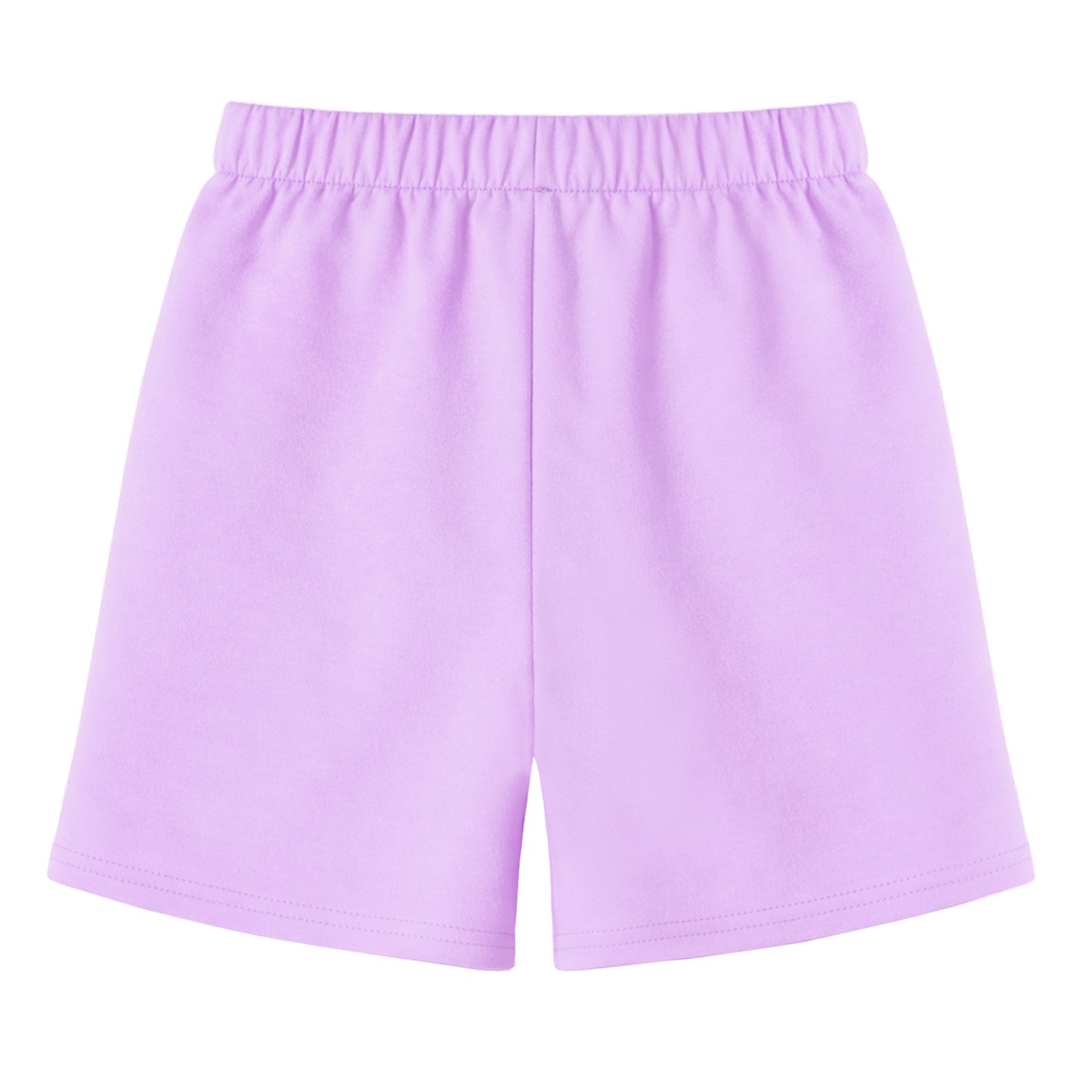 HILEELANG Toddler Girl' Cotton Shorts 2-Pack with Pockets, Grey/purple