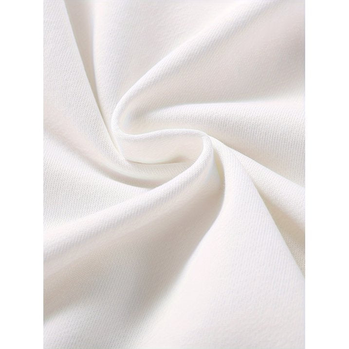 HILEELANG 4-12 Toddler/Little/Big Boys Girls White Solid Color Hoodie Pullover