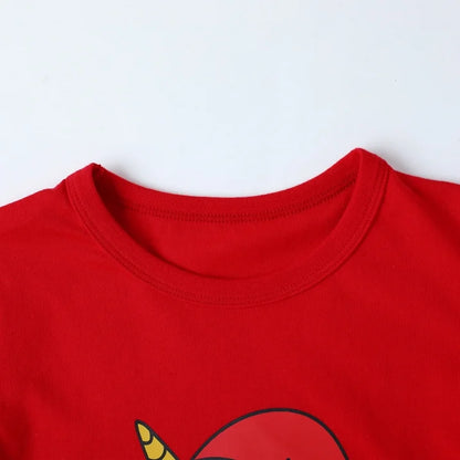 HILEELANG Toddler Girls Long Sleeve Unicorn T Shirts 3 Pack Christmas Red Unicorns Pink Purple Peach Ruffle Love Unicorn – 100% Cotton Fall Winter Kids Tops