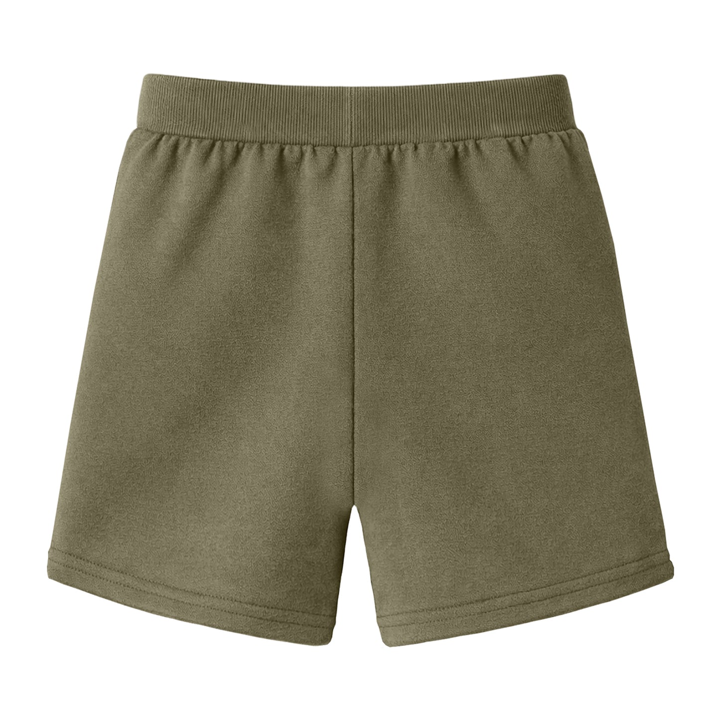 HILEELANG Toddler Boys' Cotton Shorts 3-Pack with Pockets, Grey/Black/Green