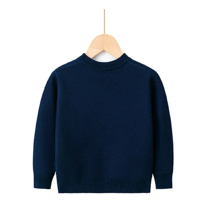 HILEELANG Toddler Boy Girl Christmas Sweater Knite Pullover Xmas Blue Snowman Sweatshirts Tops