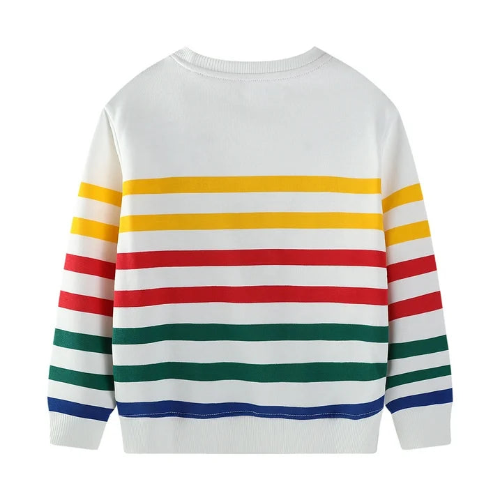 HILEELANG Toddler Boy(2-7Y) Christmas Sweatshirt - Kids Cute Dinosaur Santa Snowman Pullover Holiday Long Sleeve Tops