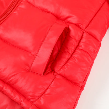 HILEELANG Toddler Boy Girl (12M-7Y) Winter Puffer Jackets Coats Christmas Red Dinosaur Hooded Light Weight Padded Outerwear