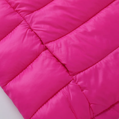 HILEELANG Toddle Girl（3-10Y) Winter Hooded Puffer Jackets Coats Light Weight Outerwear Rose Pink 3-4 Years