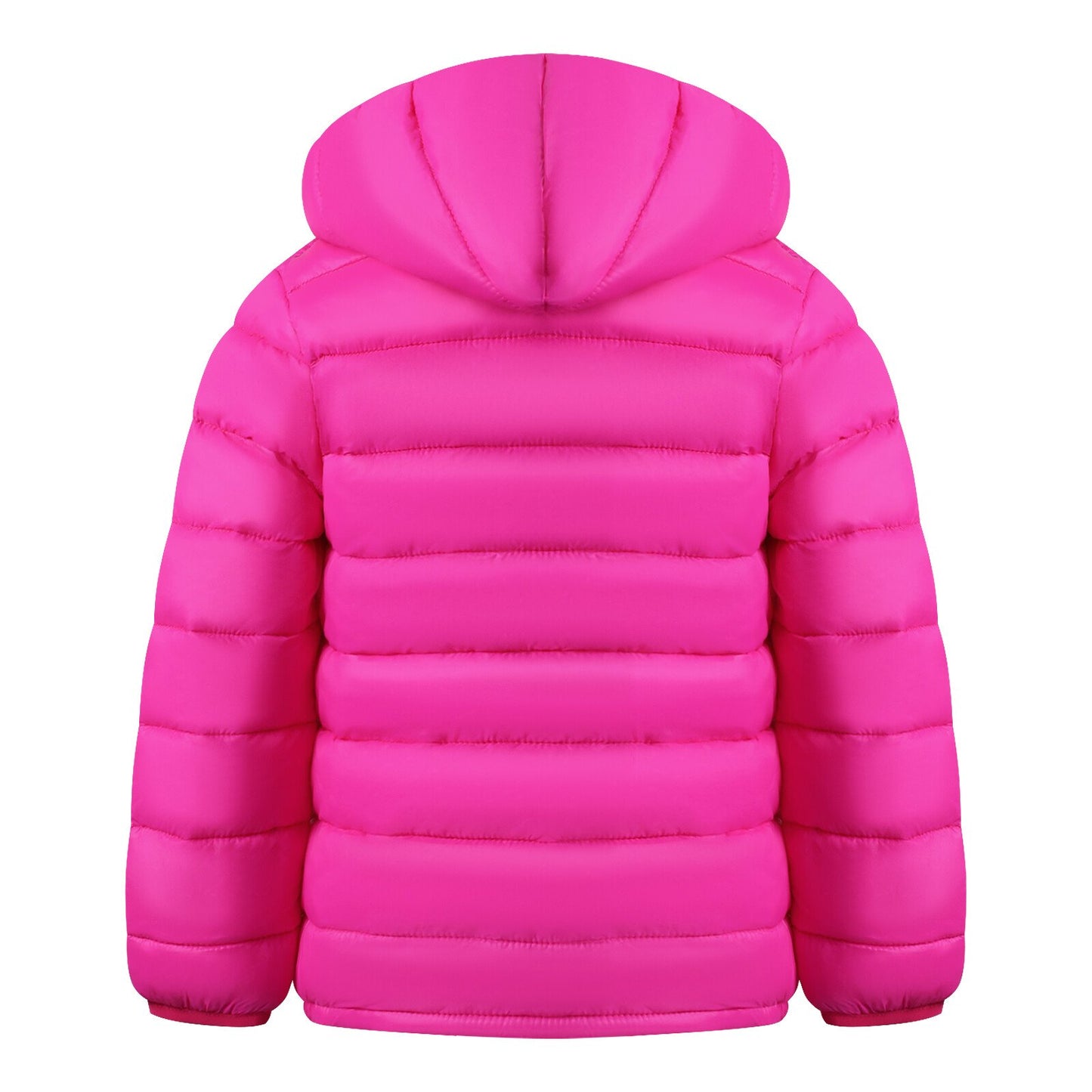 HILEELANG Toddle Girl（3-10Y) Winter Hooded Puffer Jackets Coats Light Weight Outerwear Rose Pink 3-4 Years
