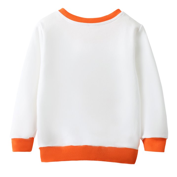 HILEELANG Toddler Boys Girls（12M-7T) WhitePumpkin Sweatshirt – Halloween & Thanksgiving Pullover Tops for Boys Girls, Cute Autumn Outfit