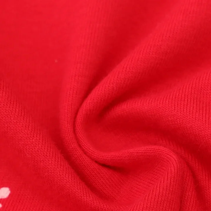 HILEELANG Toddler Girl Christmas Dress Red Ruffle Long Sleeve Cotton Casual Santa Claus Elk Applique Dresses