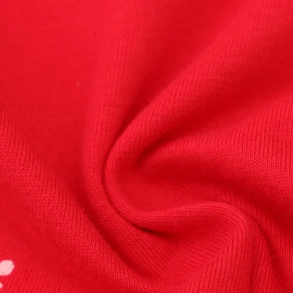 HILEELANG Toddler Girl Christmas Dress Red Ruffle Long Sleeve Cotton Casual Santa Claus Elk Applique Dresses