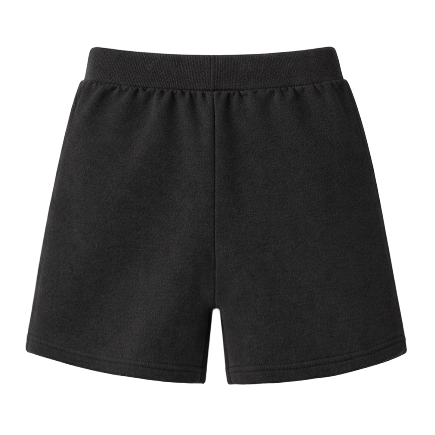 HILEELANG Toddler Boys' Cotton Shorts 3-Pack with Pockets, Grey/Black/Green