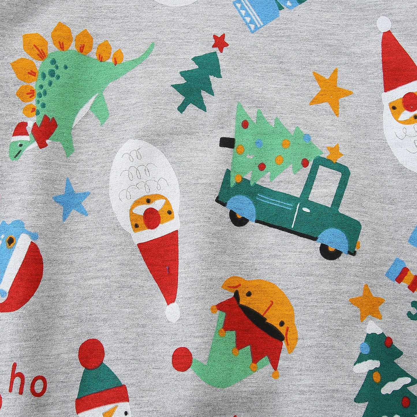 HILEELANG Toddler Boy Christmas Sweatshirt - Kids Festive Dinosaur Print Pullover Holiday Crewneck Tops Long Sleeve