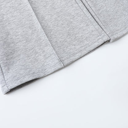 HILEELANG Girls Flare Pants Stretch Pull On Sweatpants Heather Gray