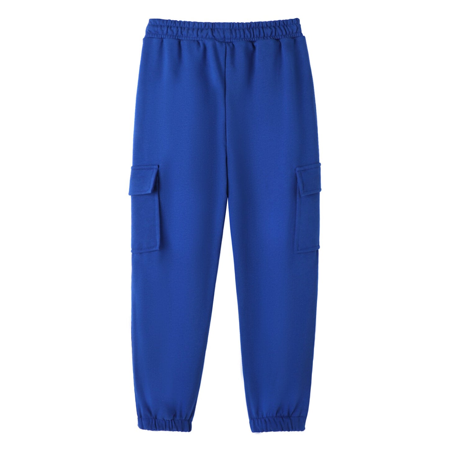 HILEELANG 3-Pack Boys' Sweatpants 5-15 Years Black/Charcoal/Blue Elastic Waist Pants