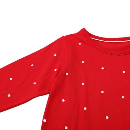 HILEELANG Toddler Girl Christmas Dress Long Sleeve Fall Winter Cotton Casual BasicTunic Shirt Dresses