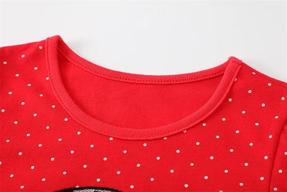 HILEELANG Toddler Girl Christmas Dress Long Sleeve Fall Winter Cotton Casual BasicTunic Shirt Dresses