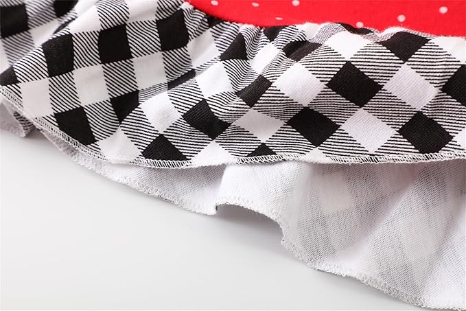 HILEELANG Toddler Girl Christmas Dress Long Sleeve Fall Winter Cotton Casual BasicTunic Shirt Dresses